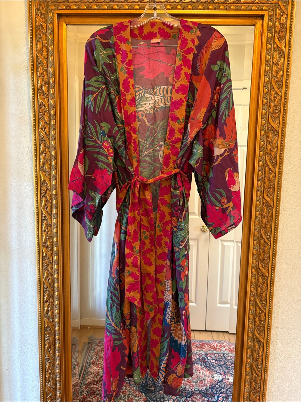 POWDER UK Wearable Art " Tree of Life "
Animal Kimono Duster  Robe